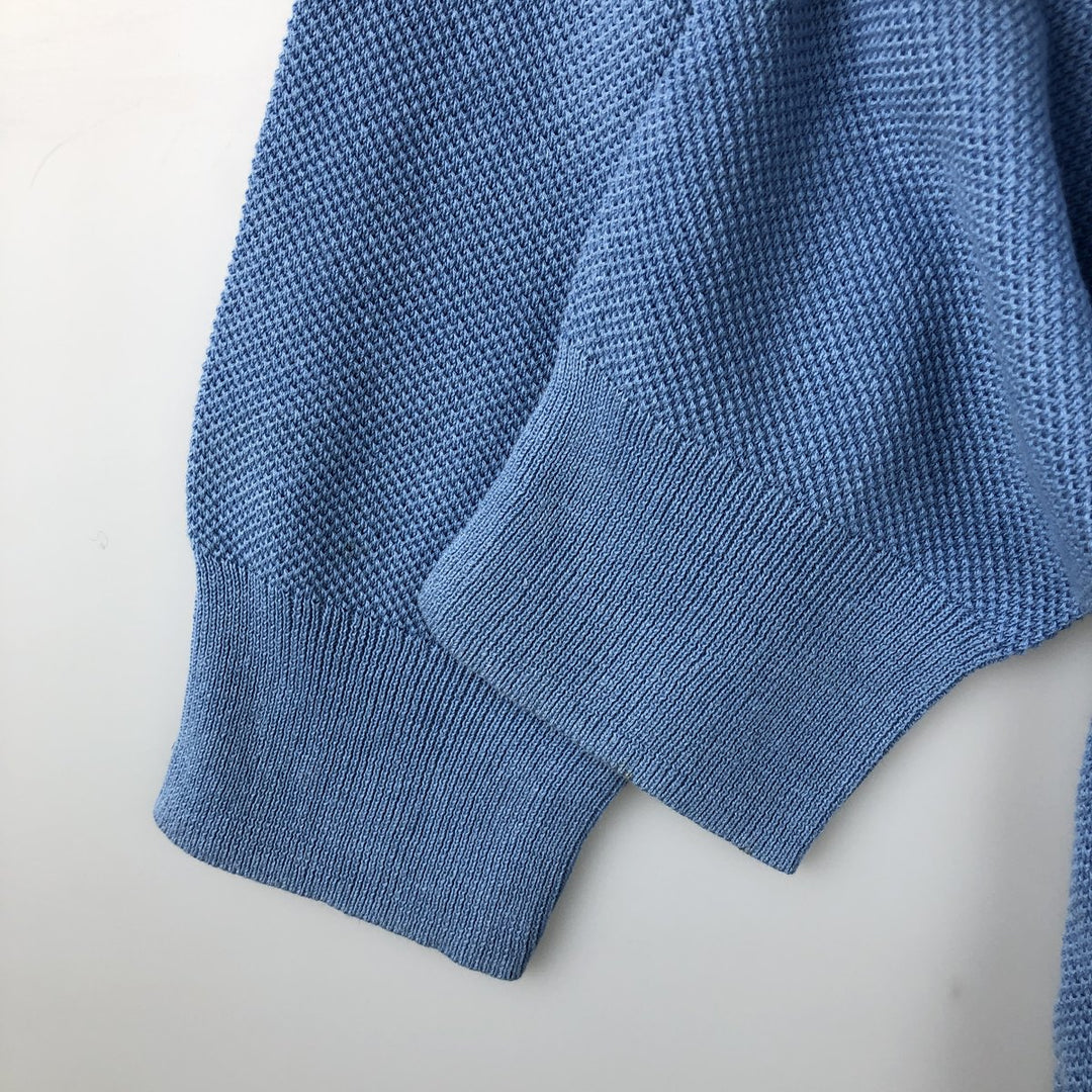 Ralph Lauren POLO RALPH LAUREN linen and cotton knit sweater, men's size M linen Blue type light blue Vintage Second Hand