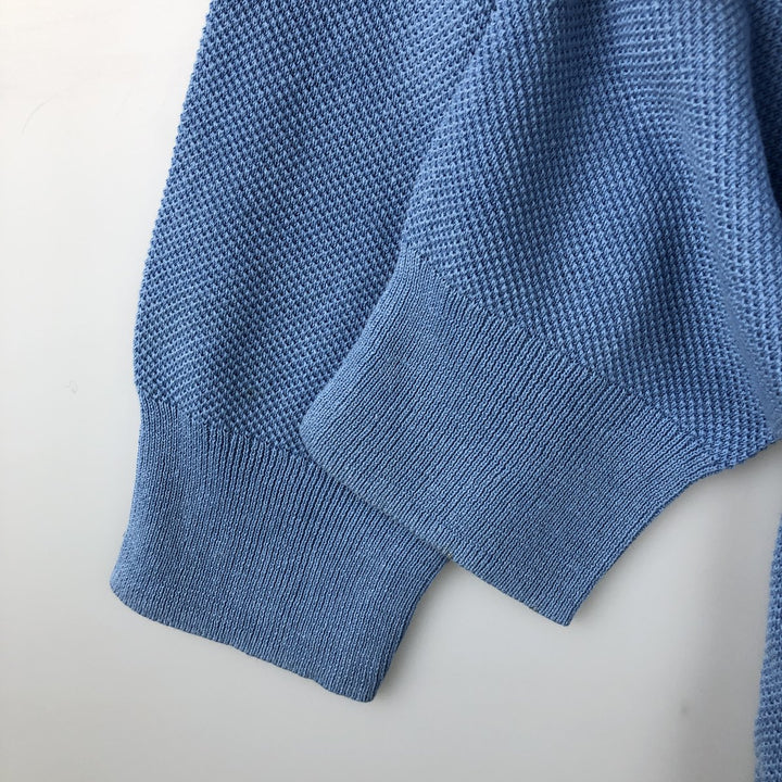 Ralph Lauren POLO RALPH LAUREN linen and cotton knit sweater, men's size M linen Blue type light blue Vintage Second Hand