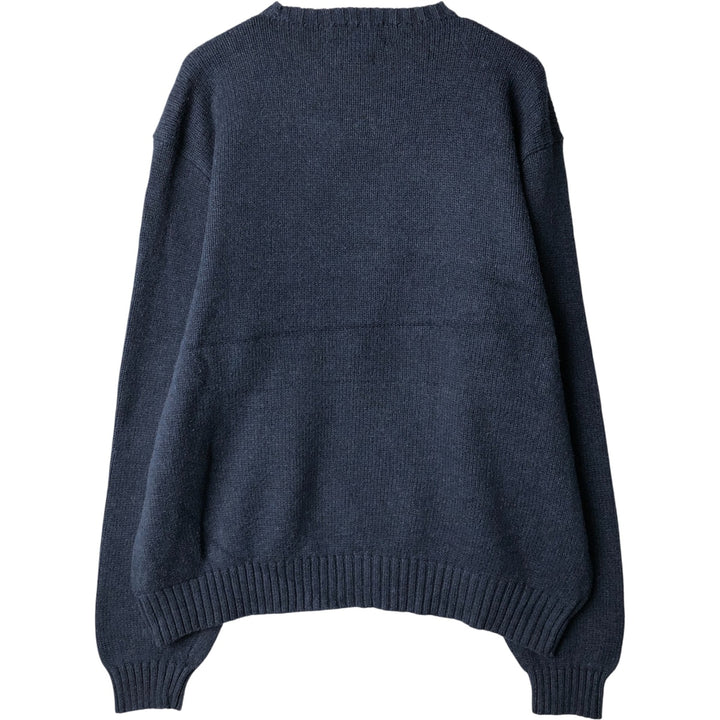 Ralph Lauren POLO by Ralph Lauren Cotton Knit Sweater Men's XXL cotton navy blue type Vintage Second Hand