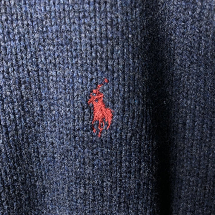 Ralph Lauren POLO by Ralph Lauren Cotton Knit Sweater Men's XXL cotton navy blue type Vintage Second Hand