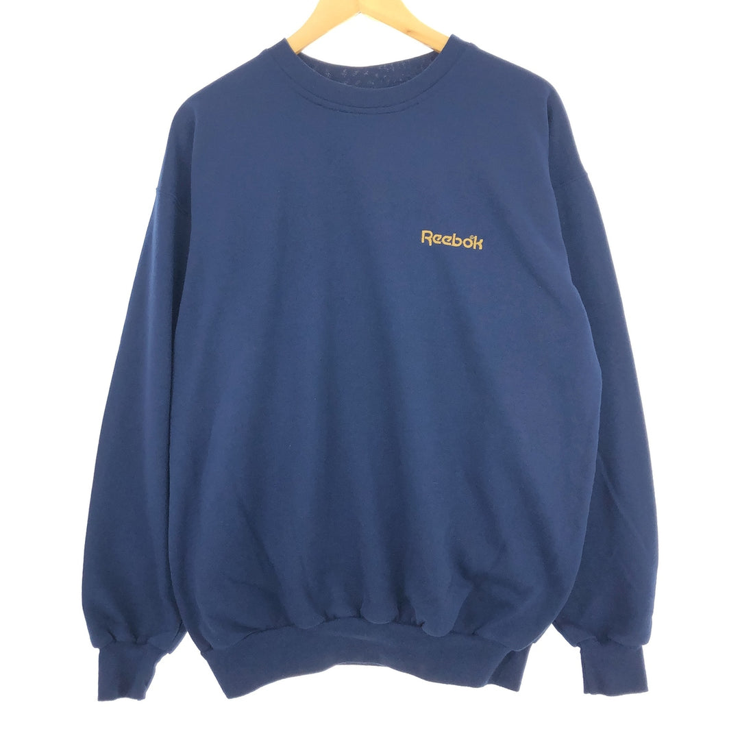 80'S Reebok One Point Logo Sweatshirt Trainer Made in Canada Men's L Vintage /eaa434202