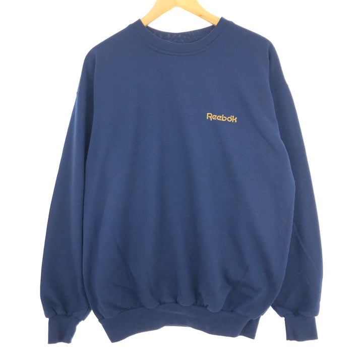 80'S Reebok One Point Logo Sweatshirt Trainer Made in Canada Men's L Vintage /eaa434202