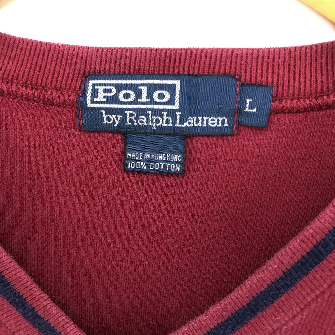 Ralph Lauren POLO by Ralph Lauren V-neck one-point logo sweatshirt, trainer, men's L / eaa434230