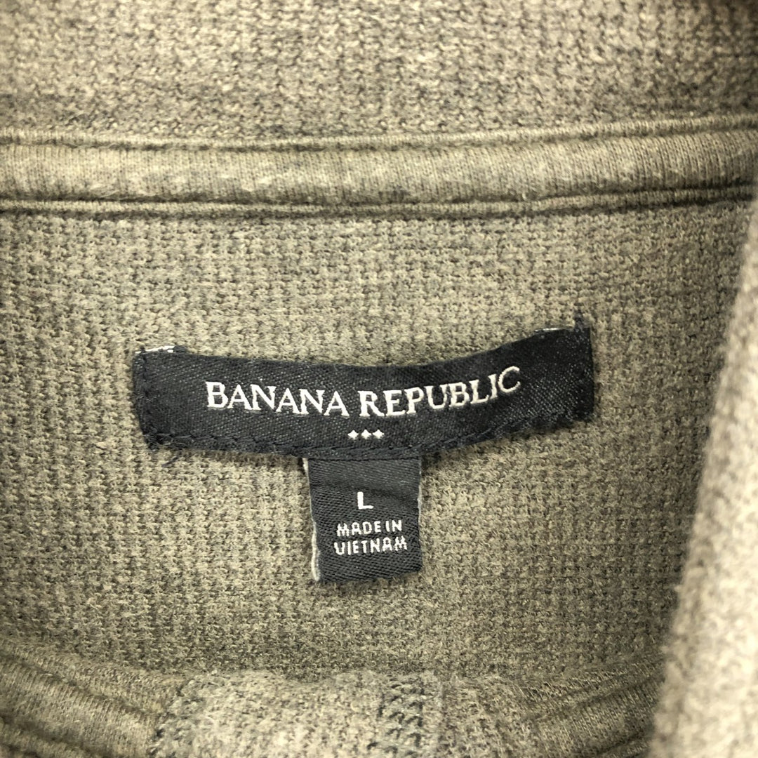 Banana Republic Half Button Sweatshirt Trainer Men's L size / eaa434258