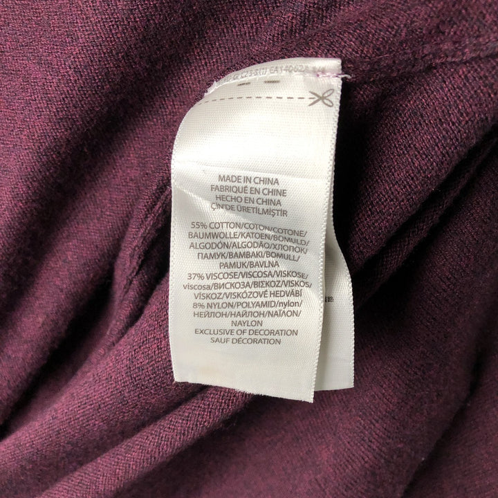 Ralph Lauren POLO RALPH LAUREN V-neck cotton knit sweater, men's size XL cotton purple type Vintage Second Hand