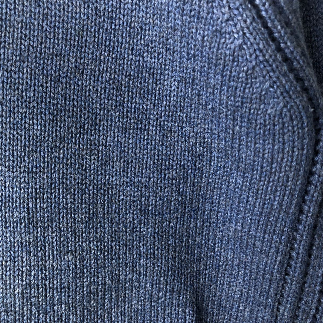 2000'S ~ NAUTICA Cotton Knit Sweater, Men's Size M cotton blue type Vintage Second Hand