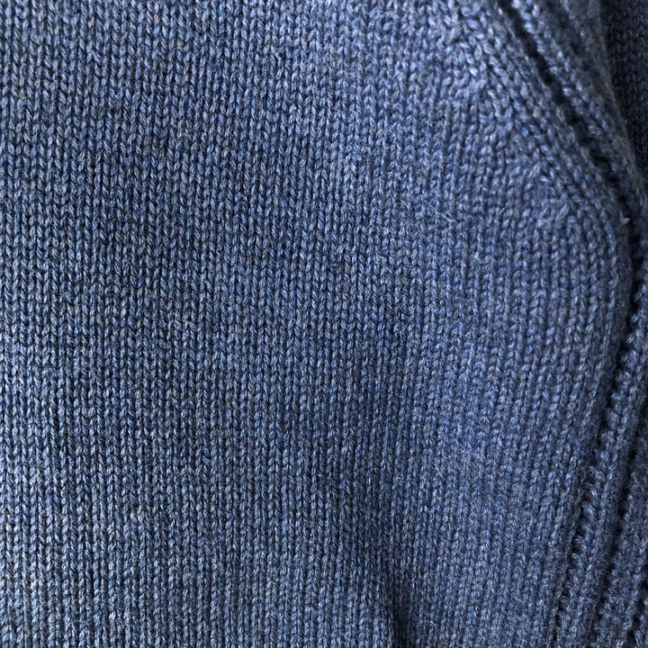 2000'S ~ NAUTICA Cotton Knit Sweater, Men's Size M cotton blue type Vintage Second Hand