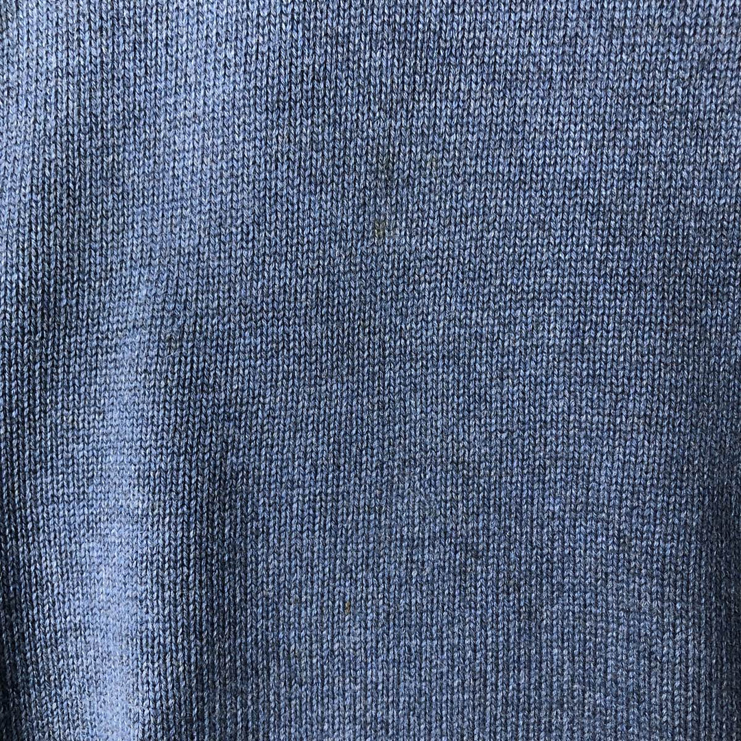 2000'S ~ NAUTICA Cotton Knit Sweater, Men's Size M cotton blue type Vintage Second Hand