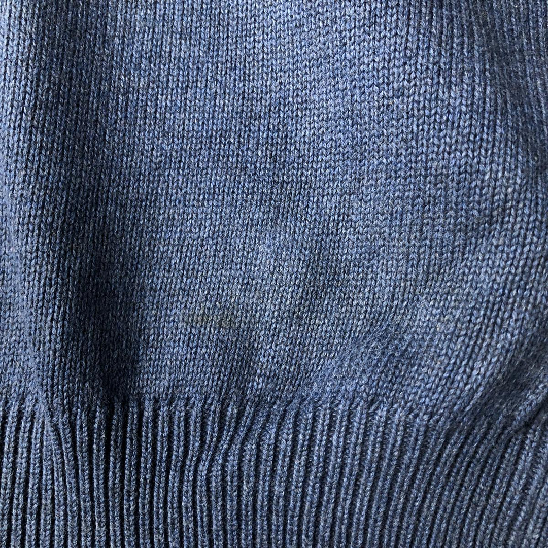 2000'S ~ NAUTICA Cotton Knit Sweater, Men's Size M cotton blue type Vintage Second Hand