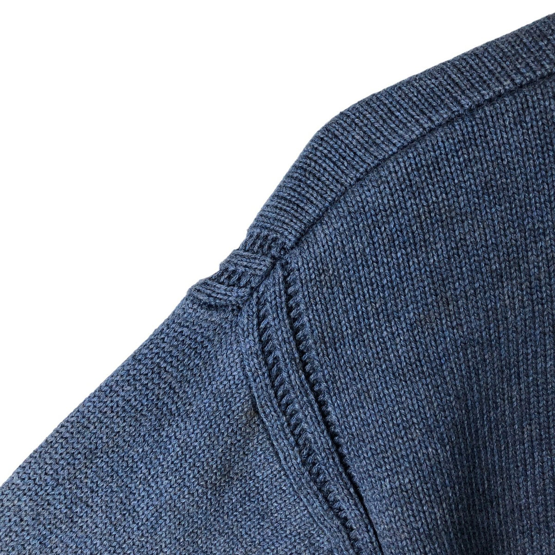 2000'S ~ NAUTICA Cotton Knit Sweater, Men's Size M cotton blue type Vintage Second Hand