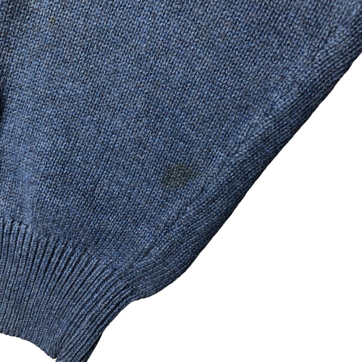 2000'S ~ NAUTICA Cotton Knit Sweater, Men's Size M cotton blue type Vintage Second Hand