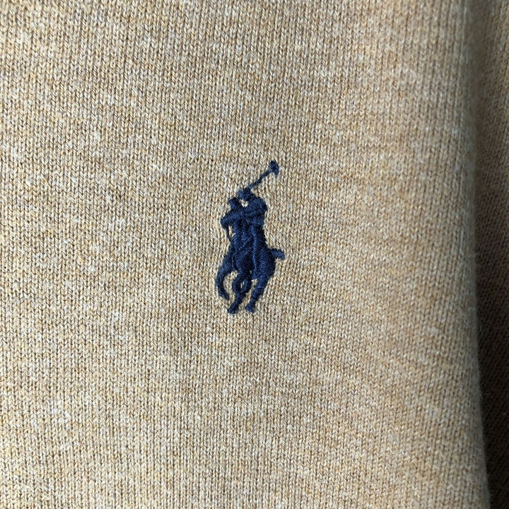Ralph Lauren POLO RALPH LAUREN Slim Fit Pima Cotton V-Neck Pima Cotton Knit Sweater, Men's Size Medium unclear beige type brown Vintage Second Hand