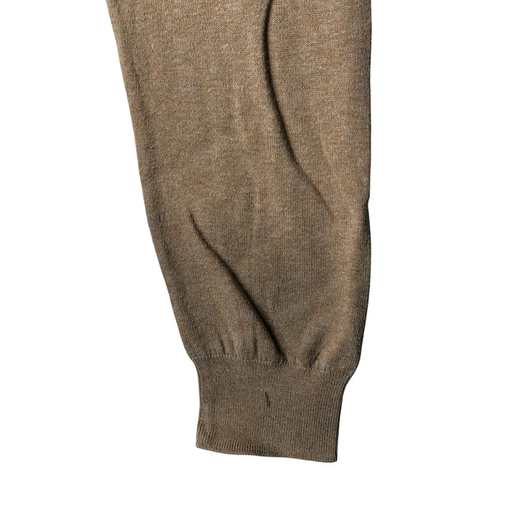Ralph Lauren POLO RALPH LAUREN Slim Fit Pima Cotton V-Neck Pima Cotton Knit Sweater, Men's Size Medium unclear beige type brown Vintage Second Hand