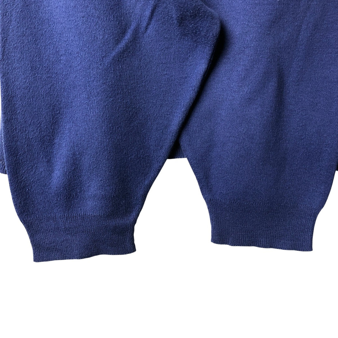 Vintage 1980'S LL Bean turtleneck knit sweater, made in the USA, men's size XL unclear blue type Vintage Second Hand