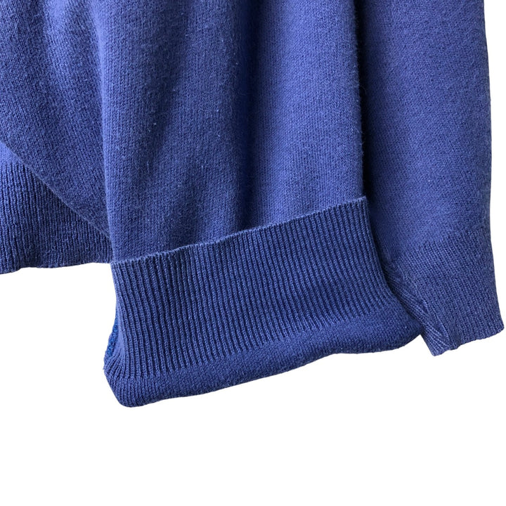 Vintage 1980'S LL Bean turtleneck knit sweater, made in the USA, men's size XL unclear blue type Vintage Second Hand