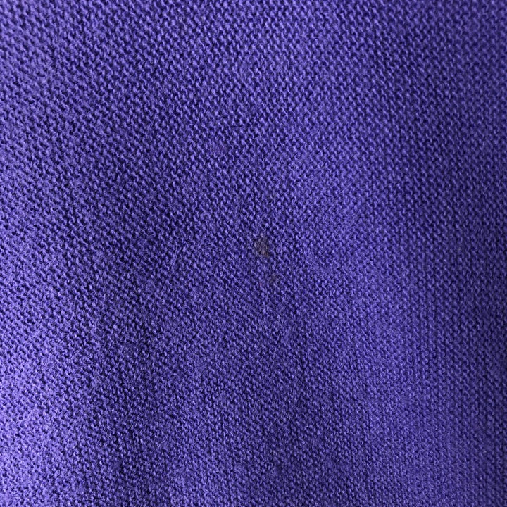 Vintage 1990'S Lacoste IZOD V-neck acrylic knit sweater, made in the USA, size L, men's size L acrylic purple type Vintage Second Hand