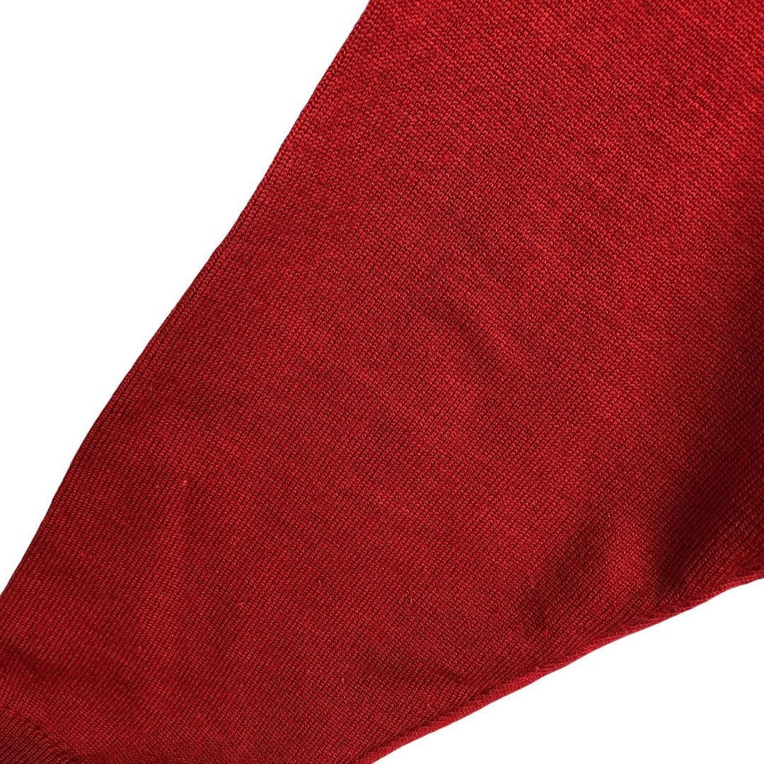 Vintage 1980'S Lacoste acrylic and wool knit sweater, made in Spain, men's size XXL wool red type Vintage Second Hand