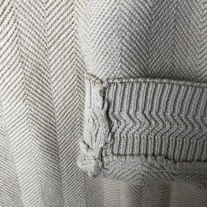 Ralph Lauren CHAPS Herringbone Cotton Knit Sweater Men's XL cotton Beige type Vintage Second Hand