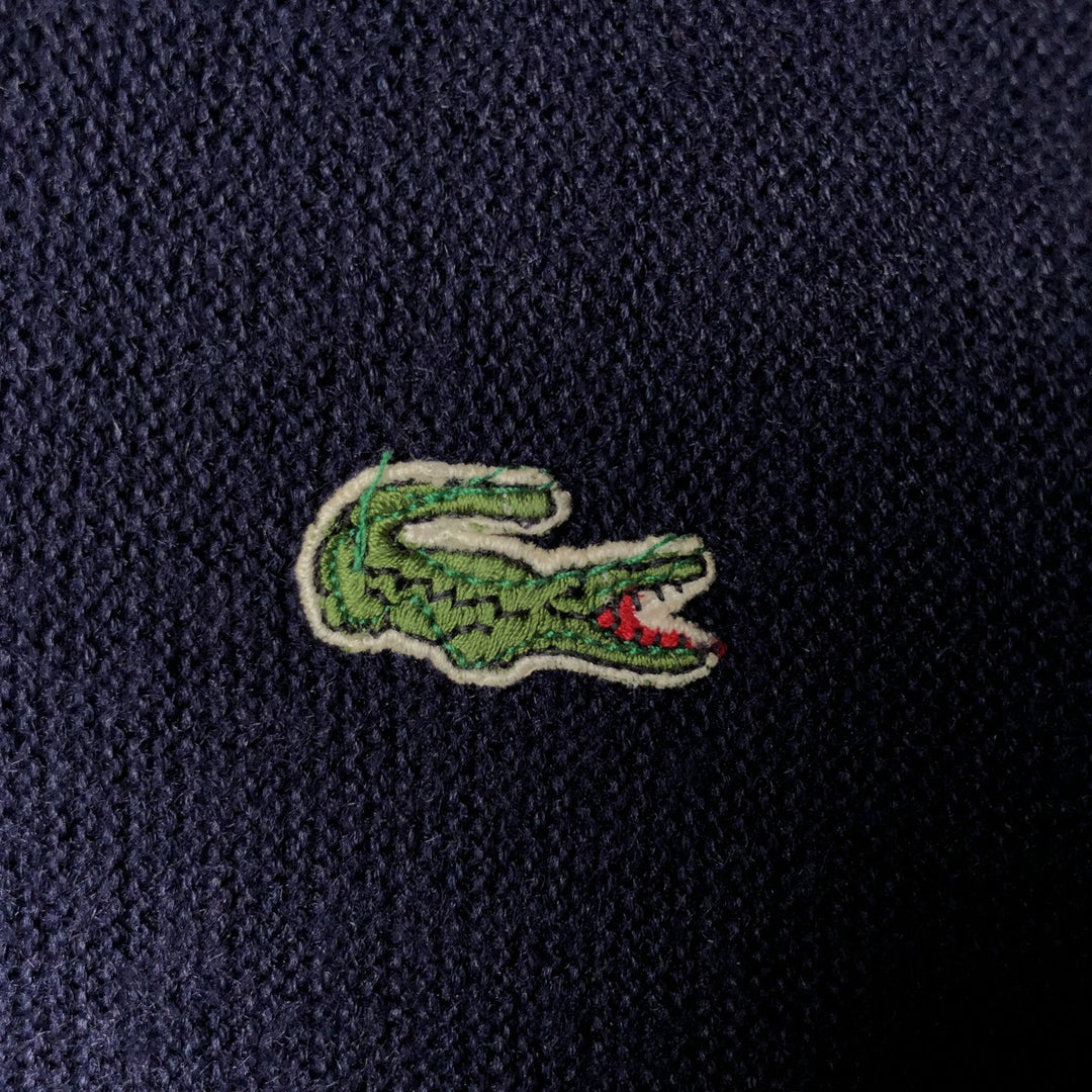 Vintage 1970'S Lacoste IZOD acrylic knit sweater, men's size XL unclear navy blue type Vintage Second Hand