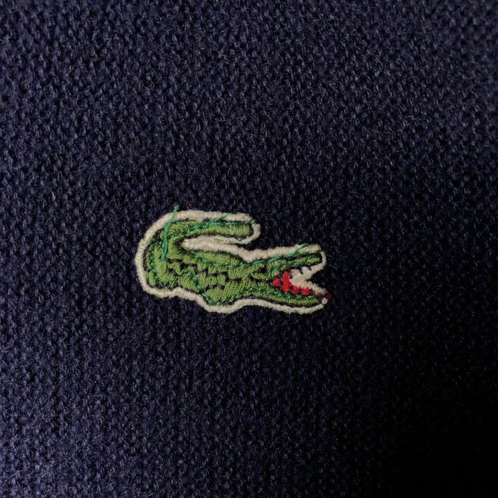Vintage 1970'S Lacoste IZOD acrylic knit sweater, men's size XL unclear navy blue type Vintage Second Hand