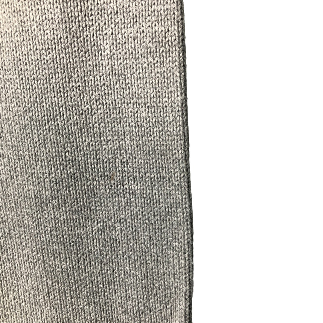 Tommy Hilfiger Cotton Knit Sweater, Men's Size L cotton gray type Vintage Second Hand