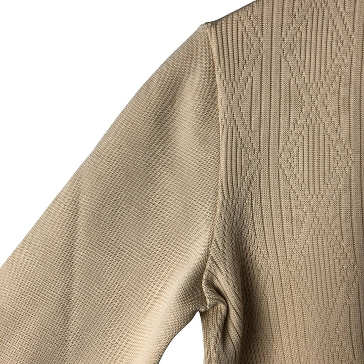 Polo knit sweater, men's size S unclear ivory Vintage Second Hand
