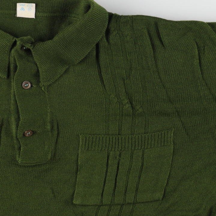 Polo knit sweater, men's size L / eaa434387