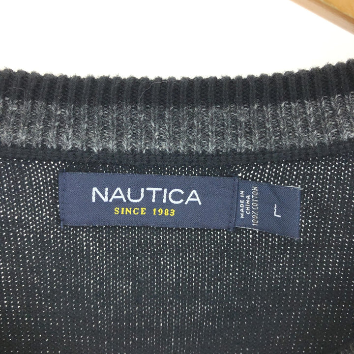 NAUTICA Cotton Knit Sweater Men's Size L / eaa434434