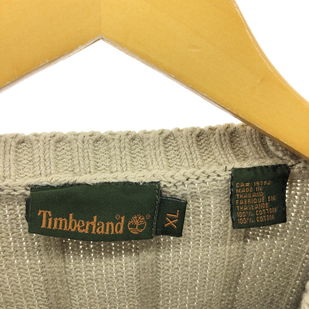 90s~00'S Timberland Ribbed Cotton Knit Sweater Men's XL Vintage /eaa434444