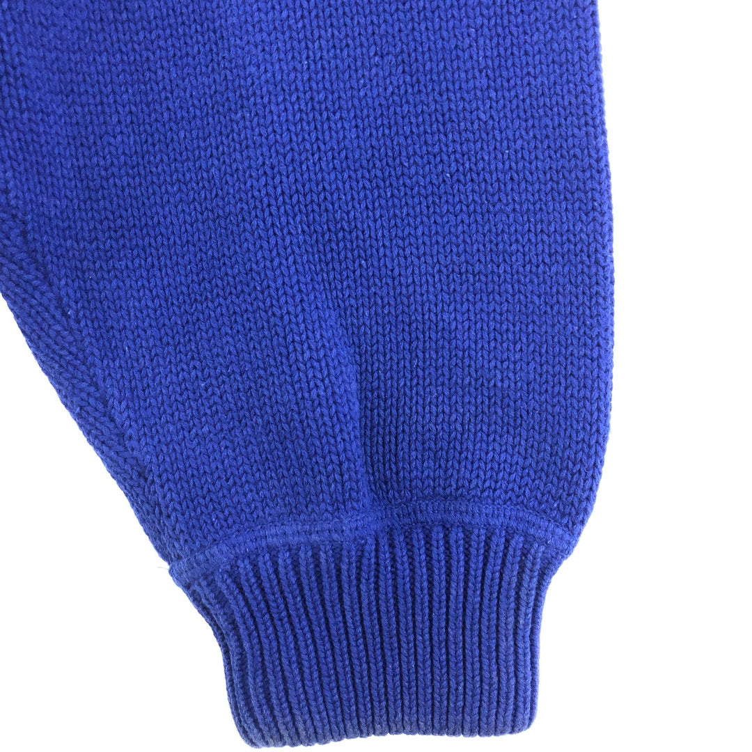 90s~ Tommy Hilfiger Cotton Knit Sweater Men's XL Vintage cotton blue type Vintage Second Hand