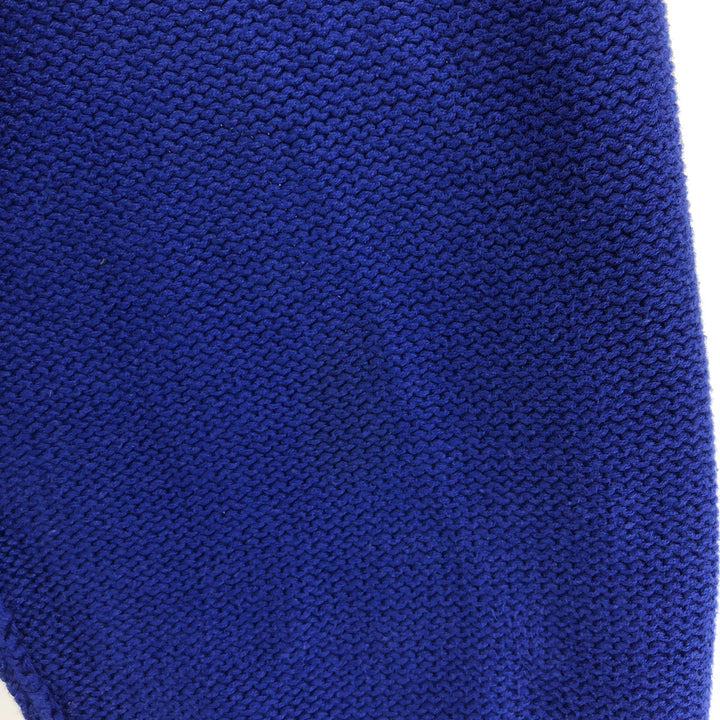 90s~ Tommy Hilfiger Cotton Knit Sweater Men's XL Vintage cotton blue type Vintage Second Hand