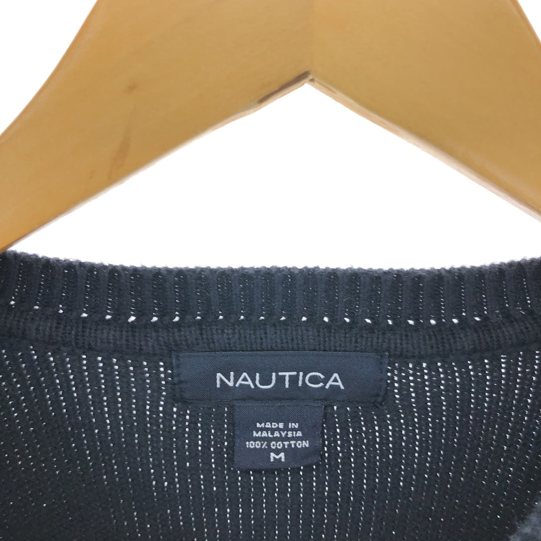 NAUTICA Cotton Knit Sweater Men's M Size / eaa434525