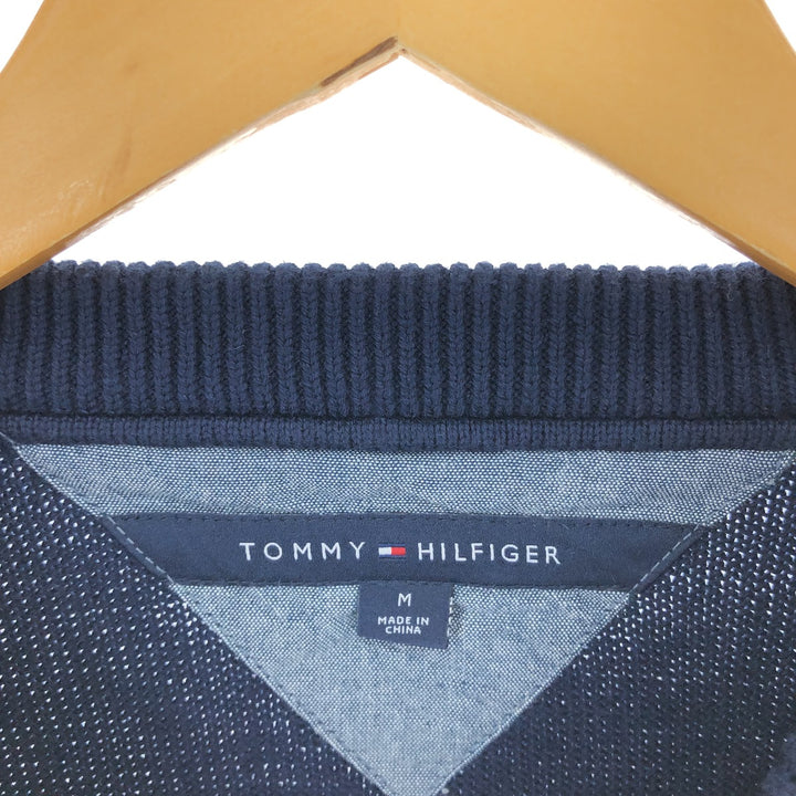 Tommy Hilfiger Ribbed Cotton Knit Sweater Men's M Size / eaa434533