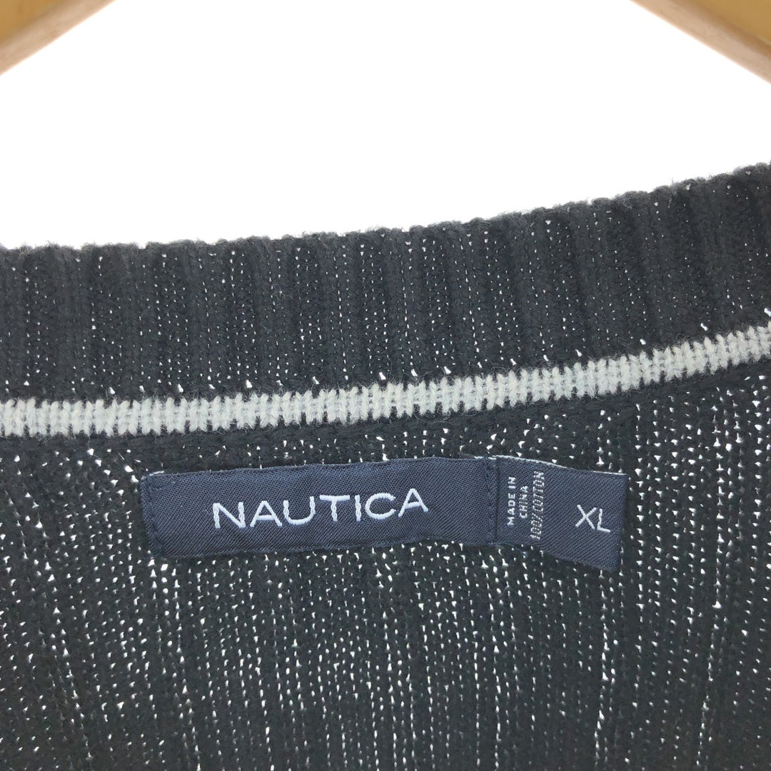 NAUTICA Cotton Knit Sweater Men's XL Size / eaa434545