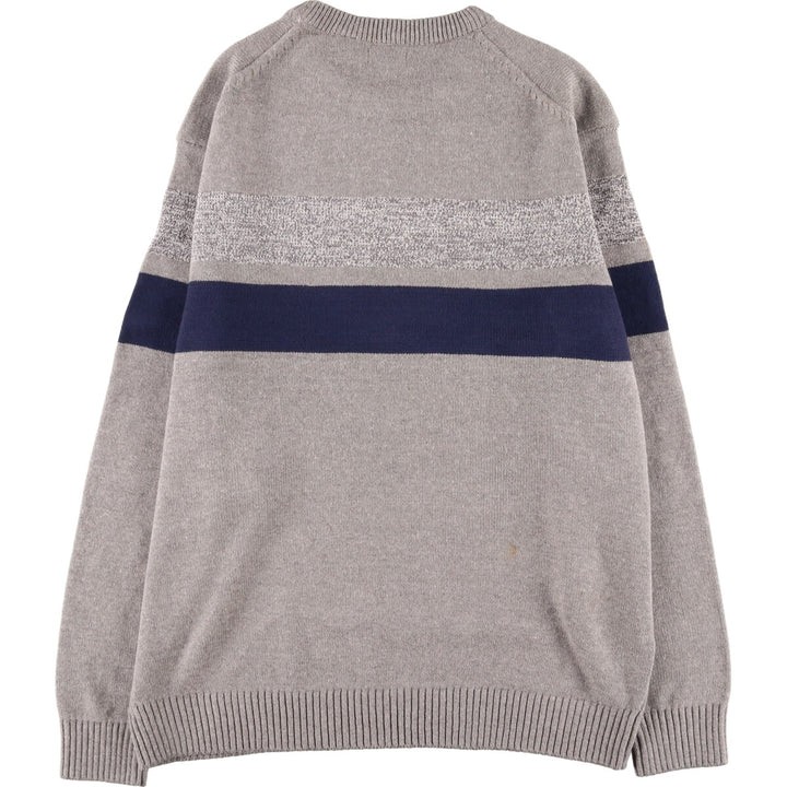 IZOD Cotton Knit Sweater Men's XL cotton gray type Vintage Second Hand