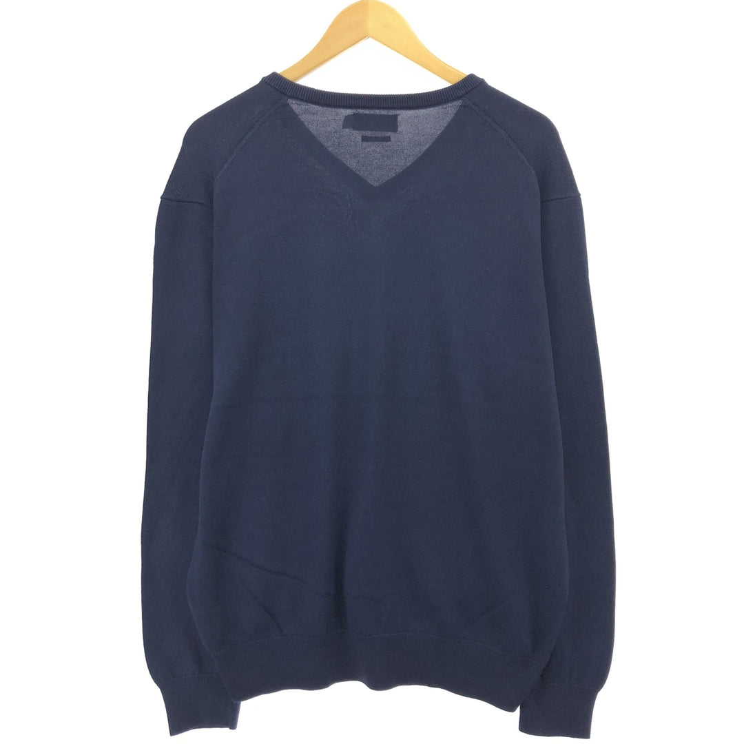 Ralph Lauren POLO RALPH LAUREN V-neck cotton knit sweater, men's size L / eaa434553