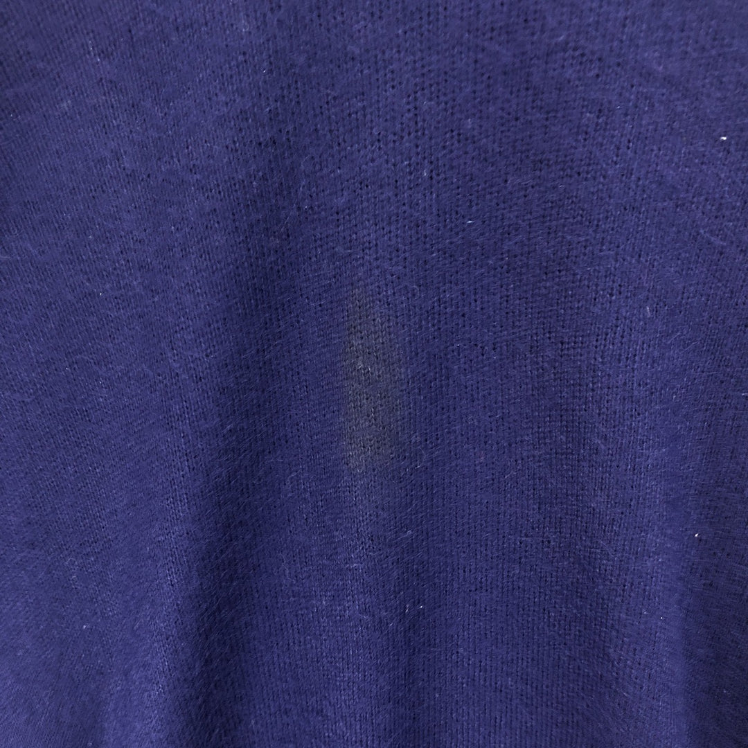 90'S Champion V-neck acrylic knit sweater, Made in USA, Men's XL, Vintage acrylic navy blue type Vintage Second Hand