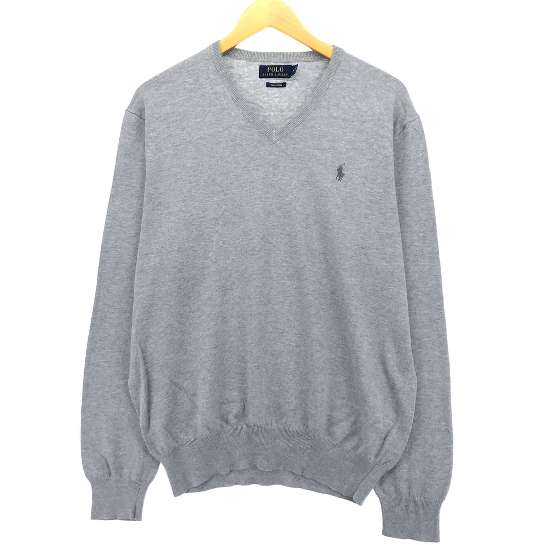 Ralph Lauren POLO RALPH LAUREN V-neck Pima cotton knit sweater Men's M size / eaa434569