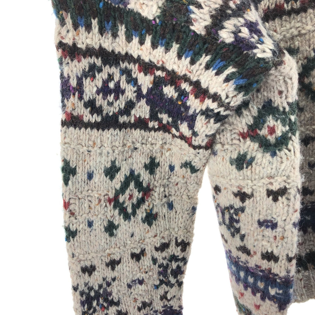 80'S WOOLRICH All-over print wool knit sweater, men's size L, vintage / eaa434585