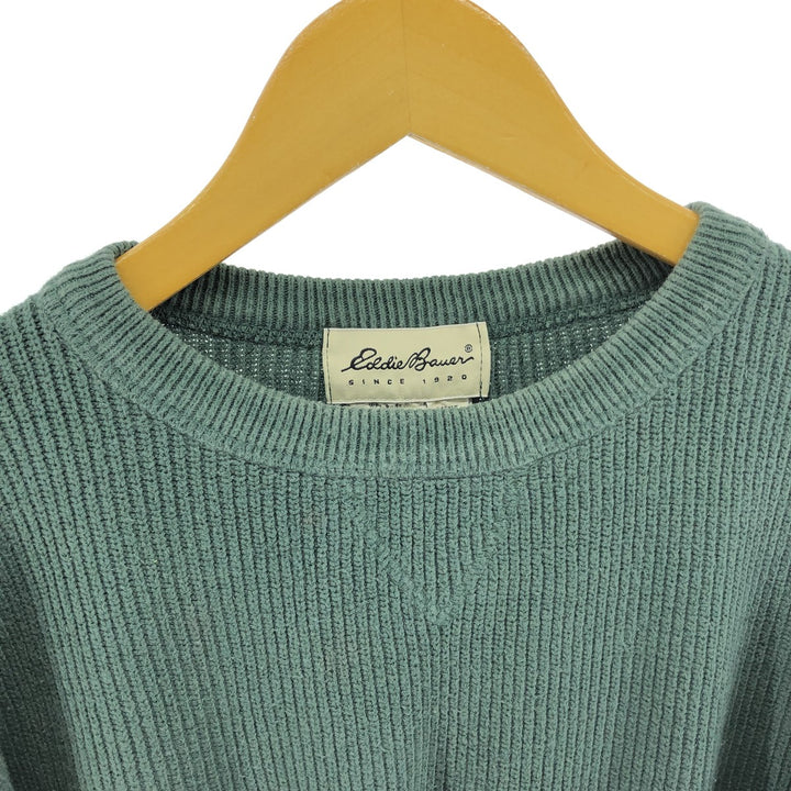 00'S Eddie Bauer cotton knit sweater made in USA, men's size M / eaa434600