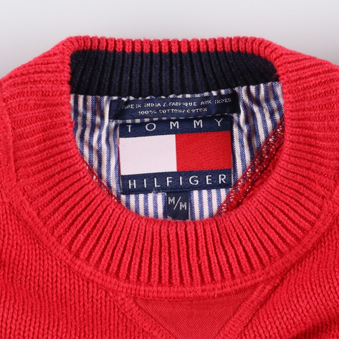 90s~ Tommy Hilfiger Cotton Knit Sweater Men's M Size Vintage / eaa434616