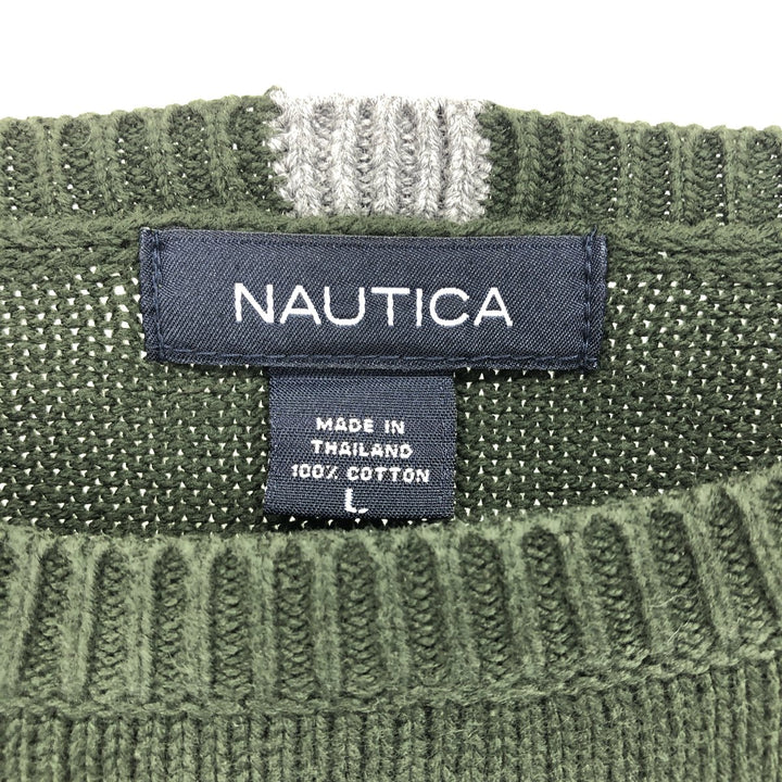 NAUTICA Cotton Knit Sweater Men's Size L / eaa434620