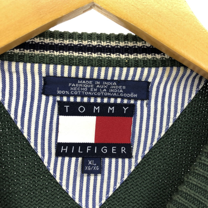 90s~ Tommy Hilfiger Cotton Knit Sweater Men's XL Vintage /eaa434628