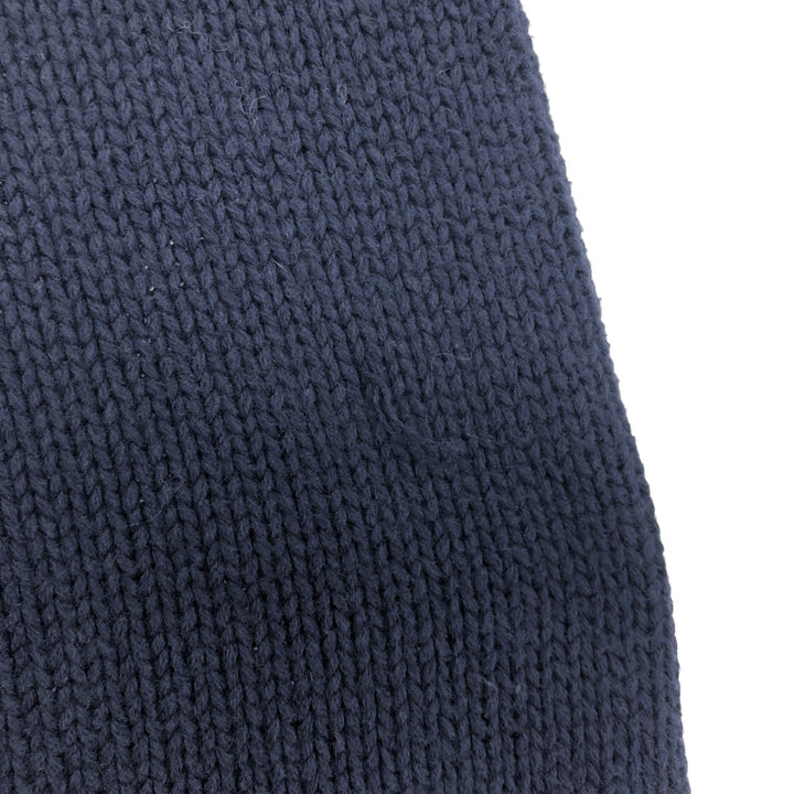 CHAPS Cotton Knit Sweater, Men's Size L cotton navy blue type Vintage Second Hand