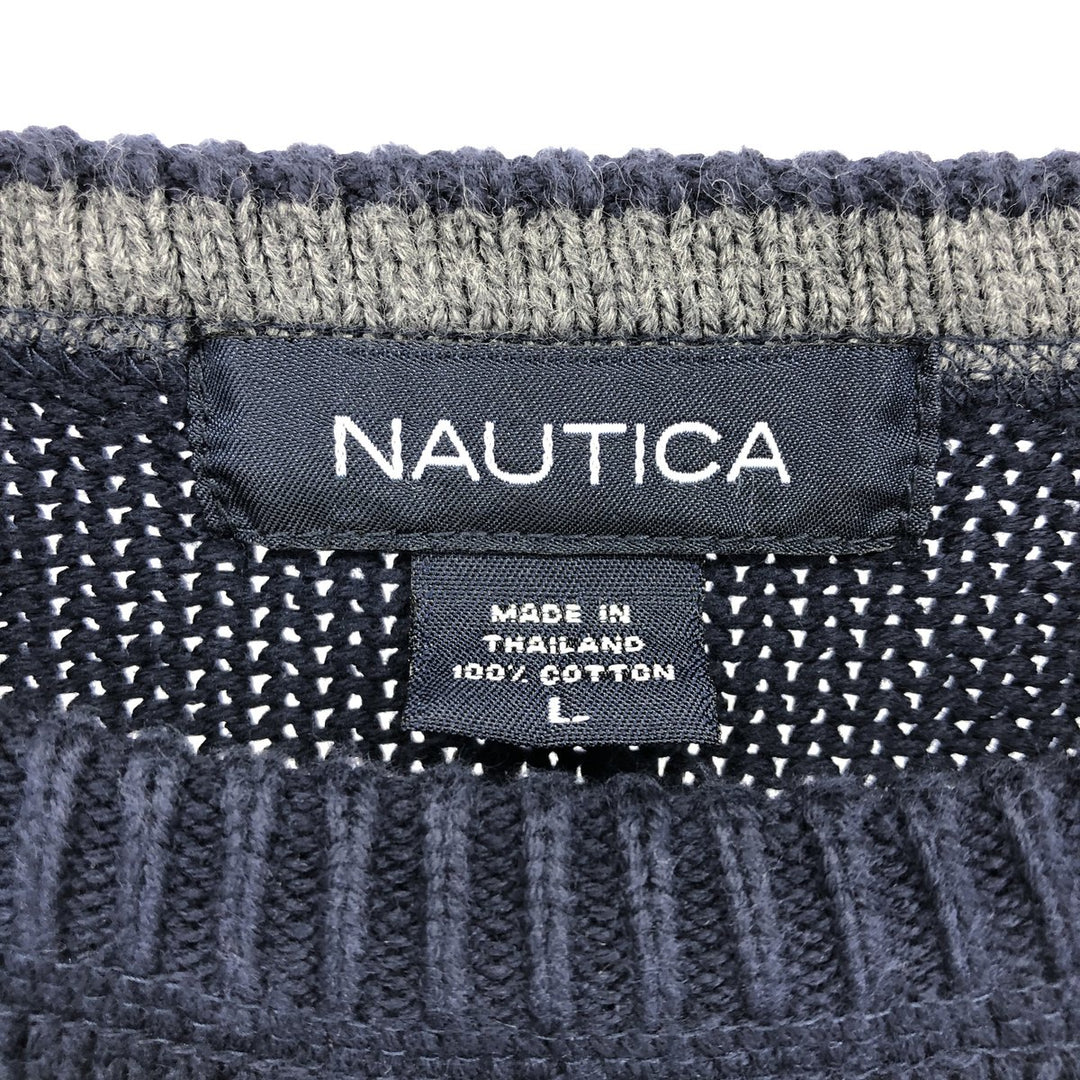 NAUTICA Cotton Knit Sweater Men's Size L / eaa434637