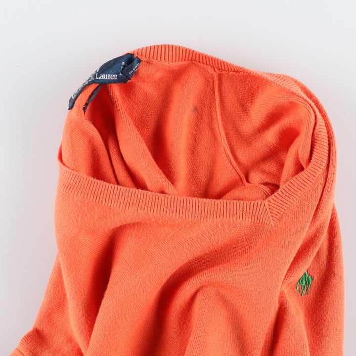 Ralph Lauren POLO by Ralph Lauren V-neck Pima cotton knit sweater Men's XL size /eaa434674