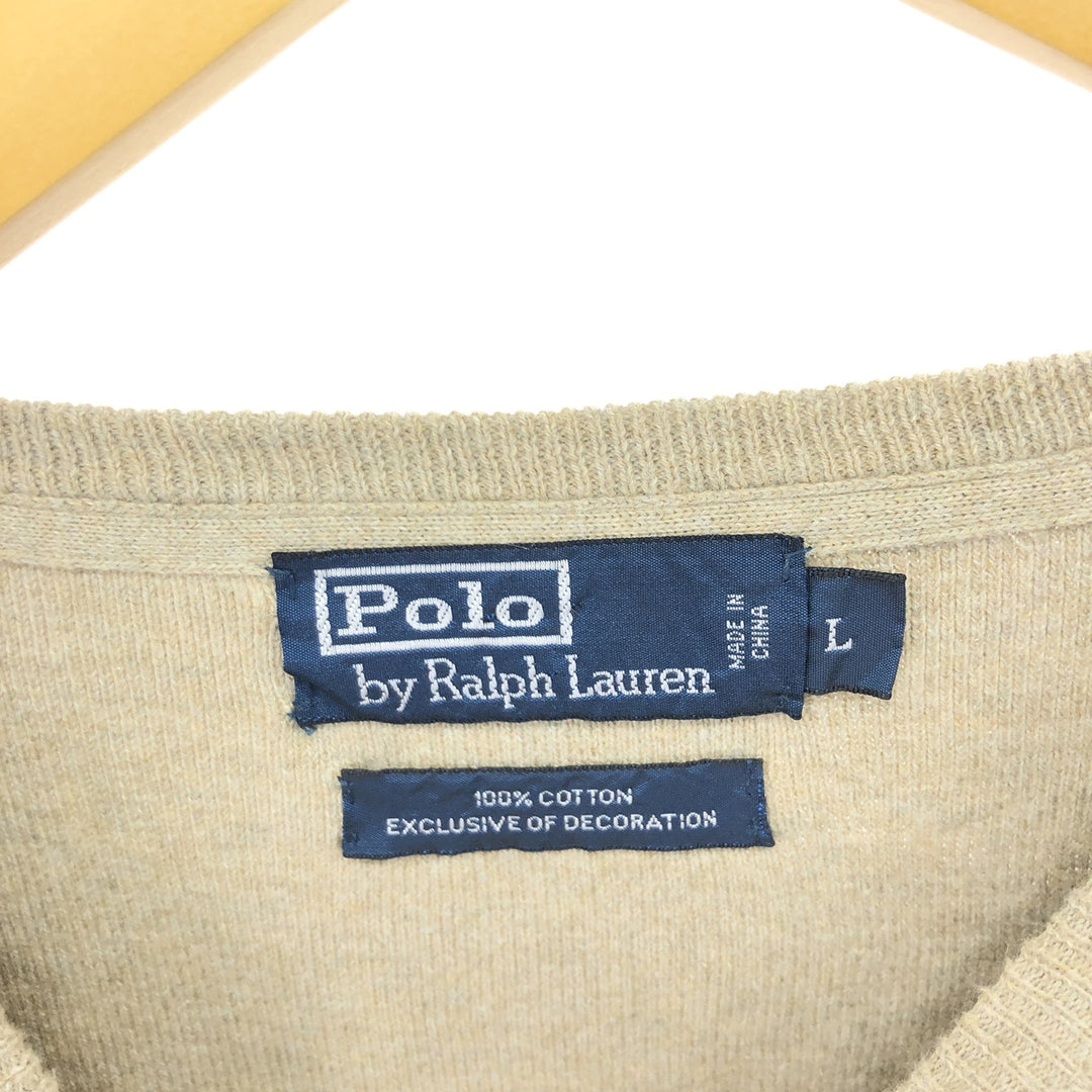 Ralph Lauren POLO by Ralph Lauren Cotton Knit Sweater Men's L size / eaa434681