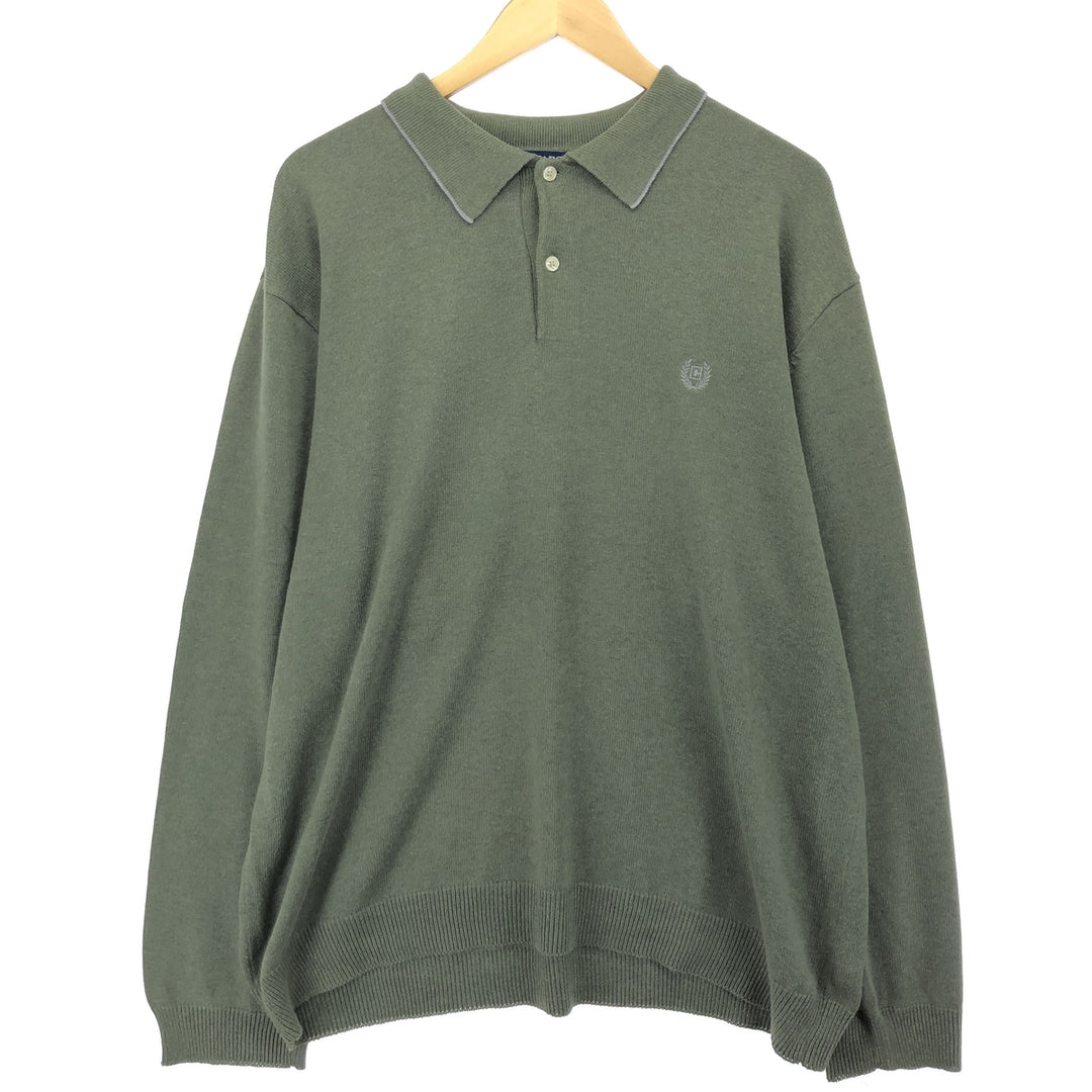 CHAPS Polo Knit Sweater, Men's Size XL unclear Khaki type Vintage Second Hand