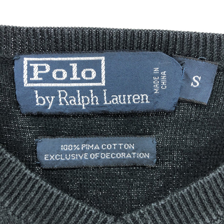 Ralph Lauren POLO by Ralph Lauren V-neck Pima cotton knit sweater, men's size S / eaa434694