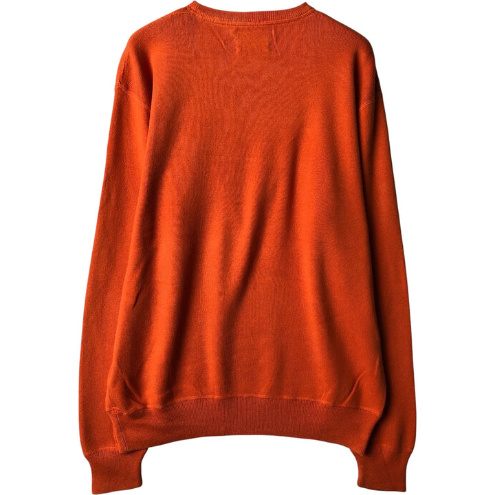 Ralph Lauren POLO by Ralph Lauren Cotton Knit Sweater Men's M Size cotton orange type Vintage Second Hand